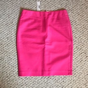 NWT Jcrew No. 2 double serge pencil skirt, pink